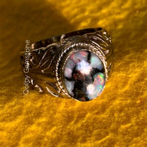 Natural black opal boulder Banten