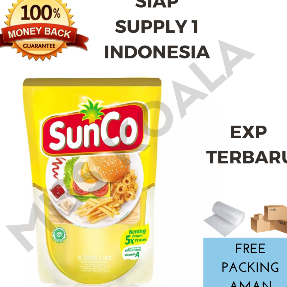 

Ready Stok MINYAK SUNCO 2 LITER POUCH MINYAK KELAPA SAWIT