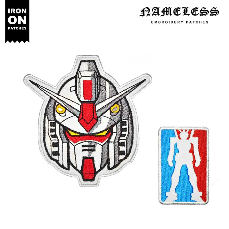 Gundam Embroidery patch/Patch bordir/Emblem/Stiker kain [IRON-ON]