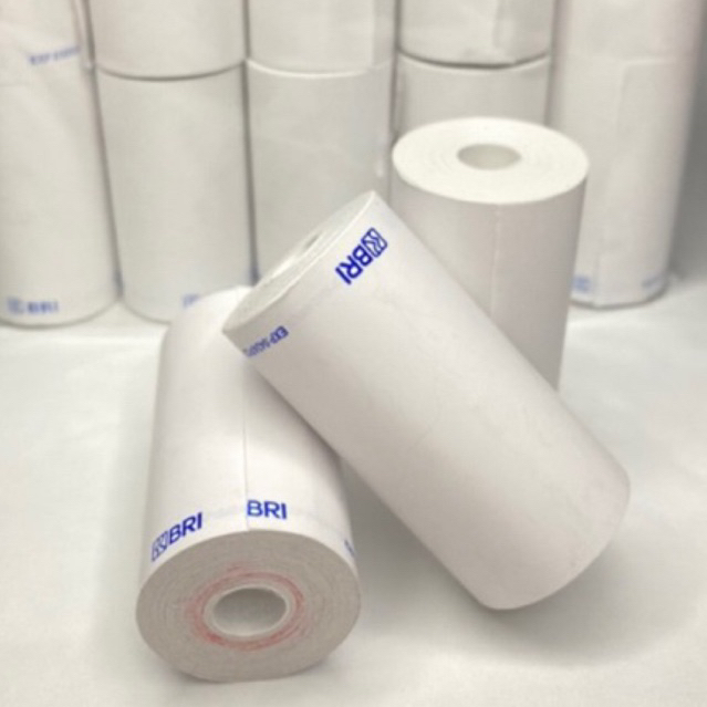 

Kertas Struk Thermal Murah 57x30 MM logo BRI paket 10 pcs/roll