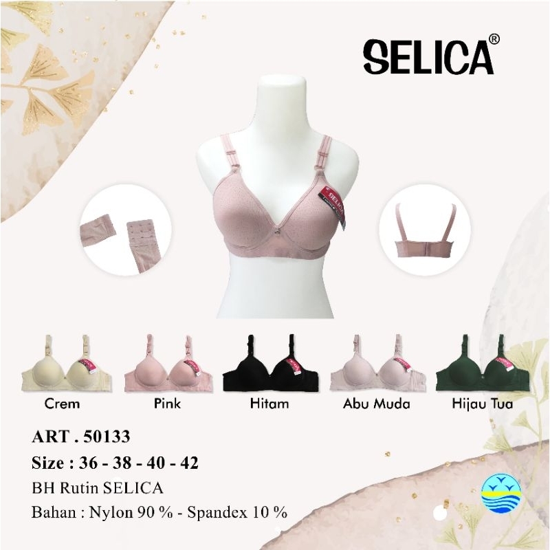 Bra Harian Tanpa Kawat Cup Besar Selica BH 50133