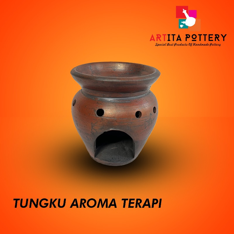 TUNGKU AROMA TERAPI TANAH LIAT GERABAH BAYAT