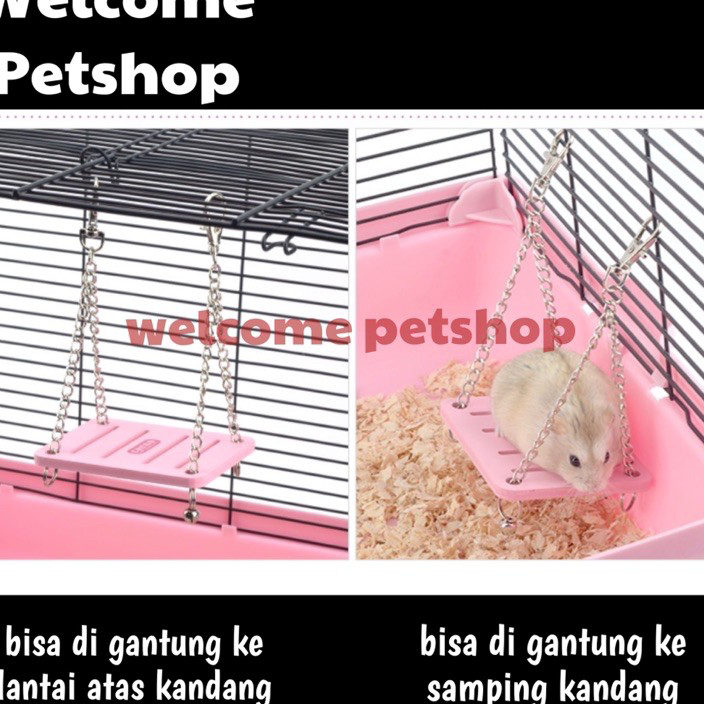 BWTS1110 【FSASH SALE】 Mainan Hamster Ayunan / Ayunan Hamster / Mainan Burung Ayunan / Ayunan Burung