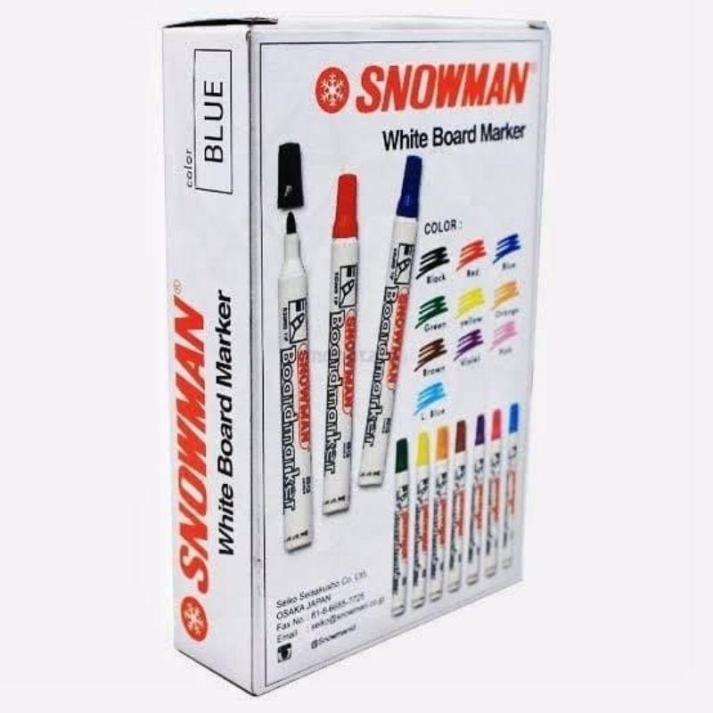 

spidol snowman boardmarker(bukan permanen)