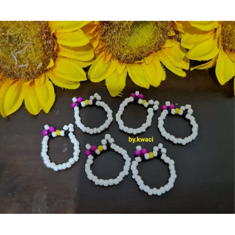 Cincin manik /cincin hellilo kity/cincin huruf /cincin couple