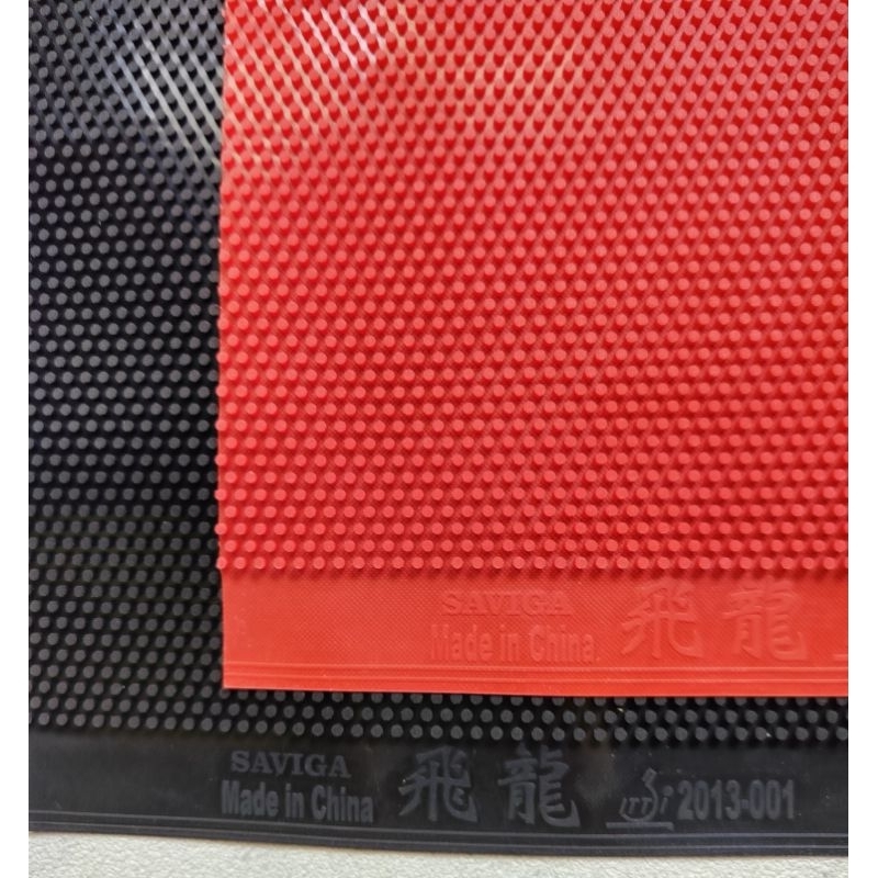 Saviga Fei Lung OX non proses karet bet pingpong bintik panjang 100%Original