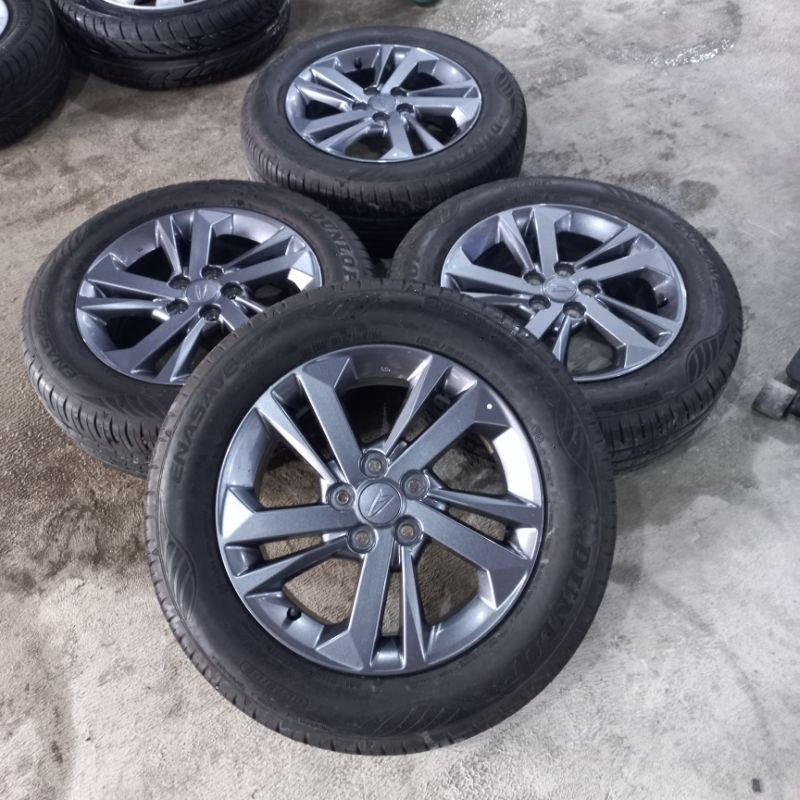 VELG MOBIL BEKAS | STANDAR ALLNEW XENIA R15 H5X100 + BAN 185/65 R15 DUNLOP