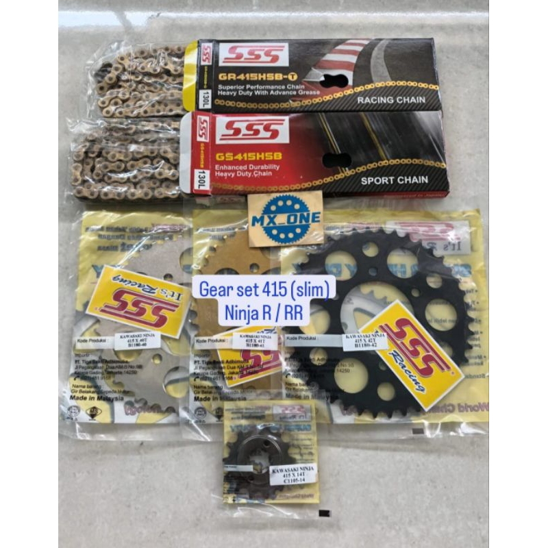 Gear set SSS  415 ninja R / RR