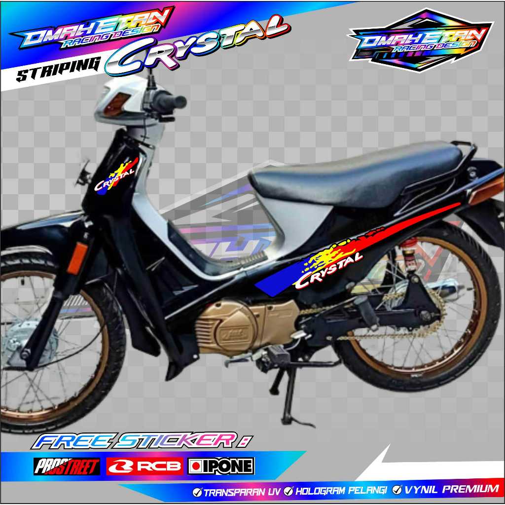 STRIPING VARIASI  SUZUKI CRYSTAL / STICKER LIST MOTOR SUZUKI CRYSTAL