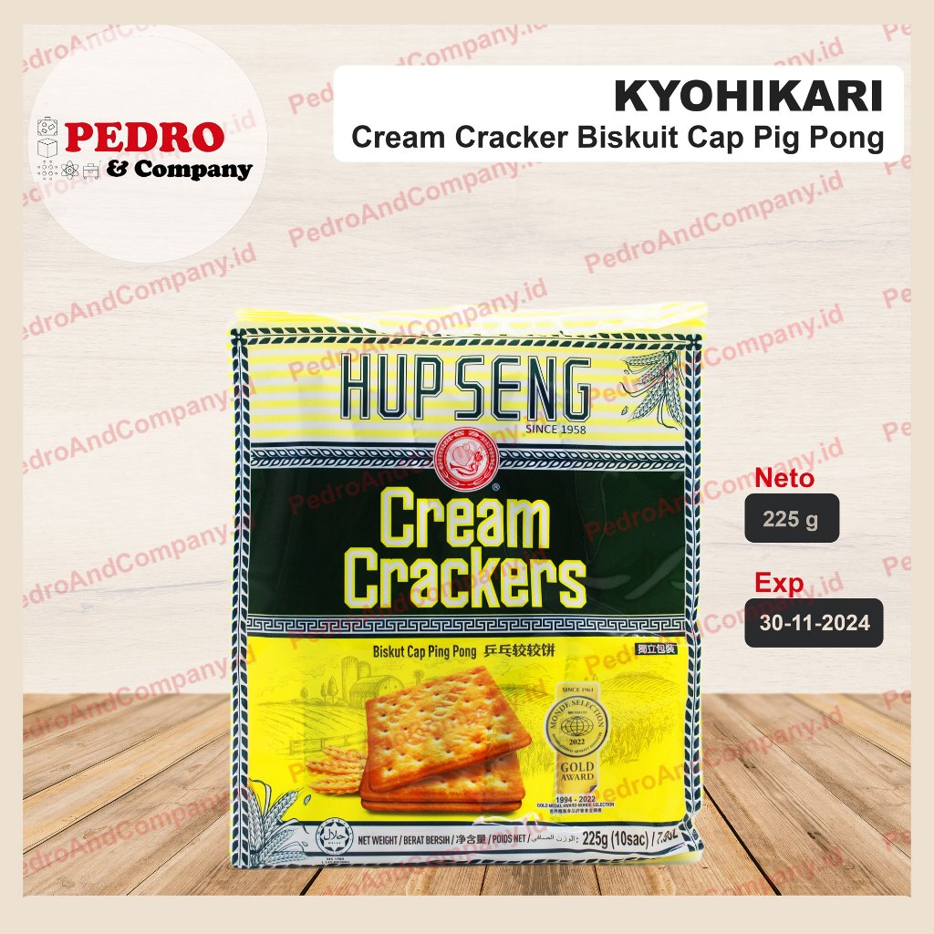 

Hup seng cream crackers biskuit biscuit (biru) 225 gram