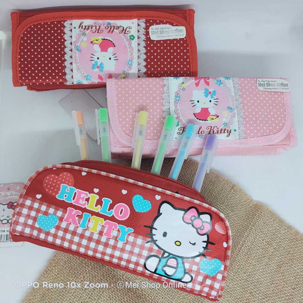 

Tempat Pensil Kain Resleting Karakter Hello Kitty