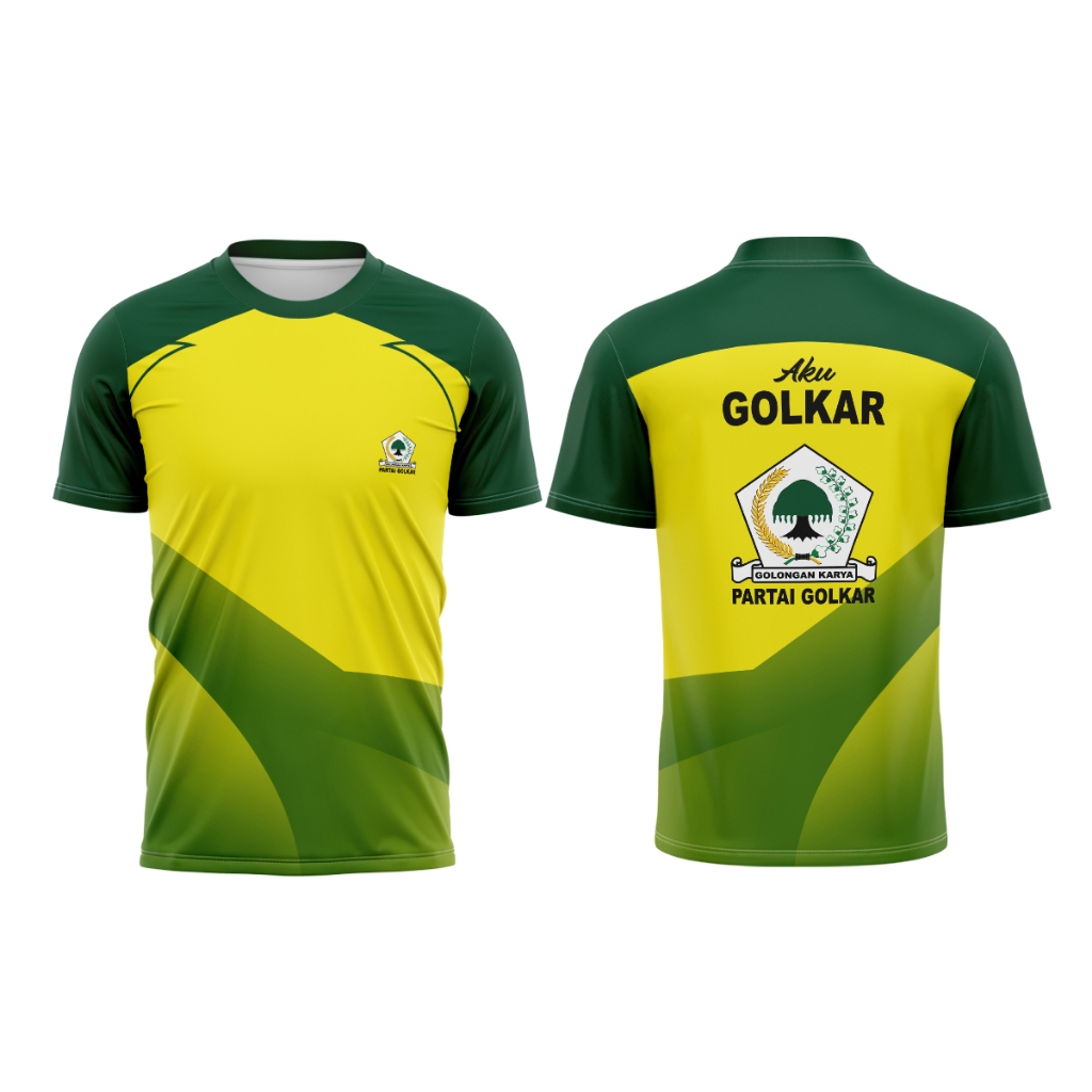 Kaos Baju PARTAI GOLKAR PEMILU 2024 PILPRES Fullprint Sublime 11