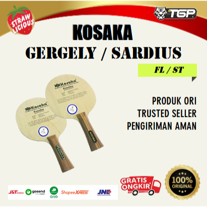 Bat/Bet Blade Kayu Tenis Meja Pingpong Kosaka Gergely Sardius Carbon Off 3ply Ori Import Murah