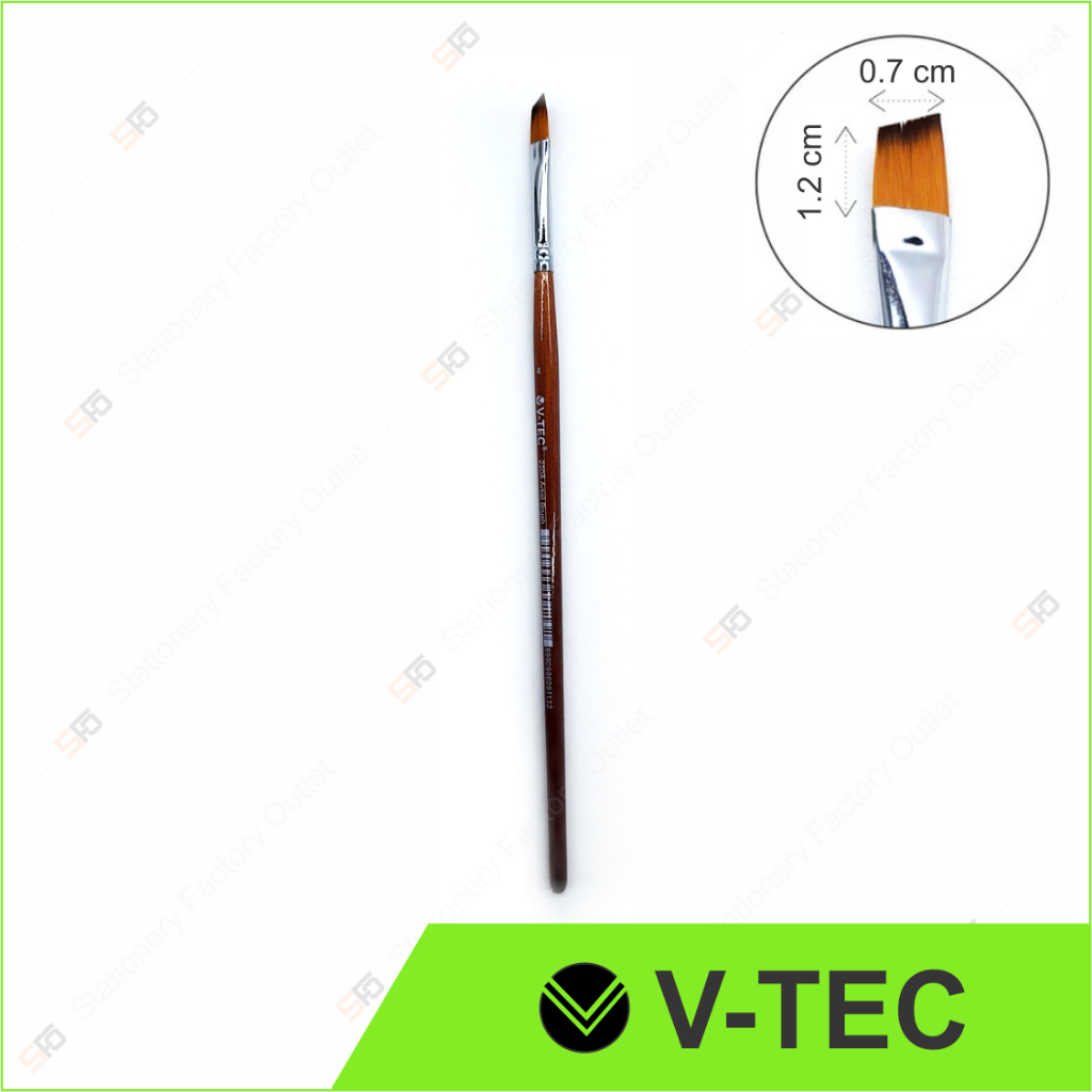 

Kuas Lukis Angular V-Tec 220A Satuan - Agular Paint Brush No. 4