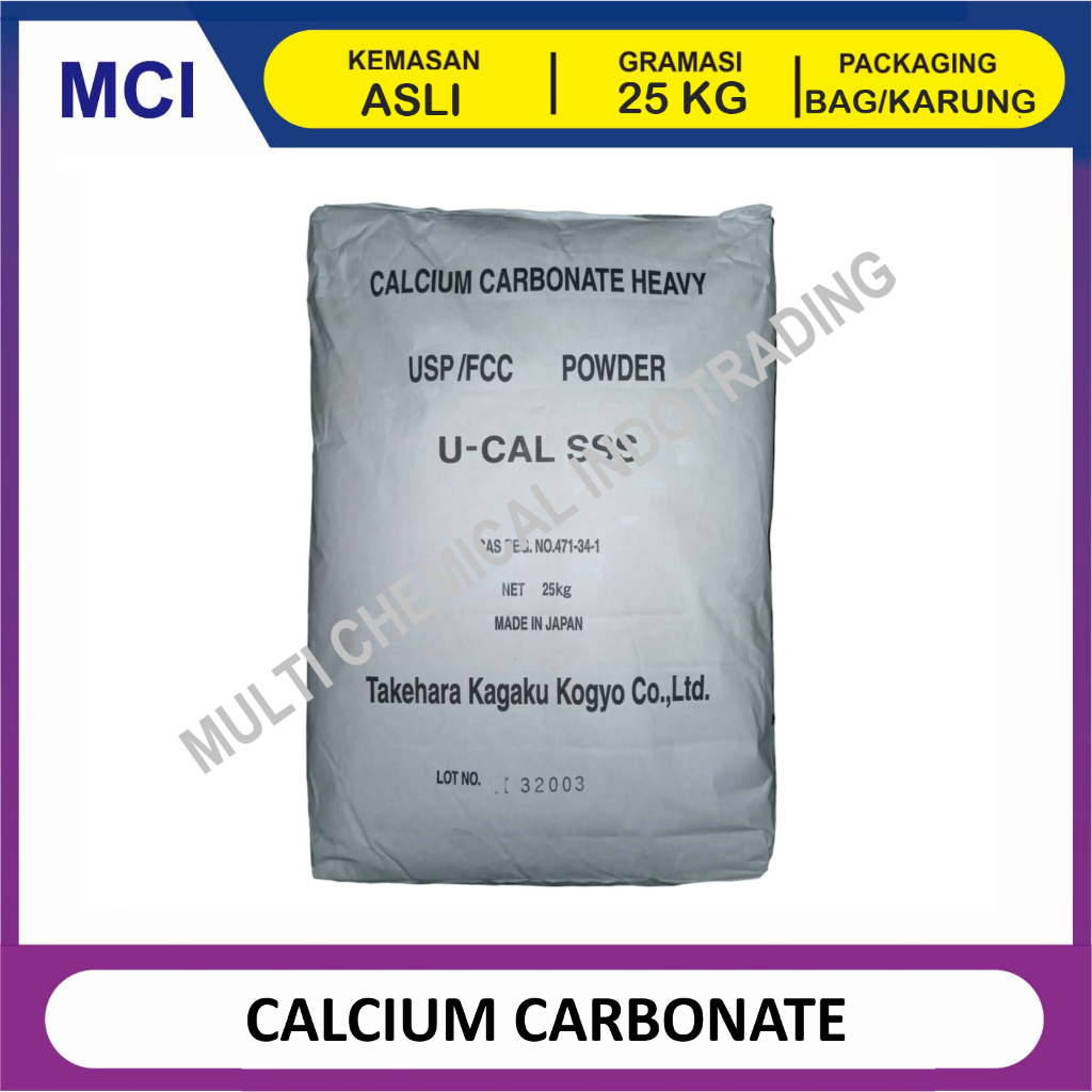 

CALCIUM CARBONATE FOOD GRADE CACO3 200 MESH - 1 BAG 25 KG