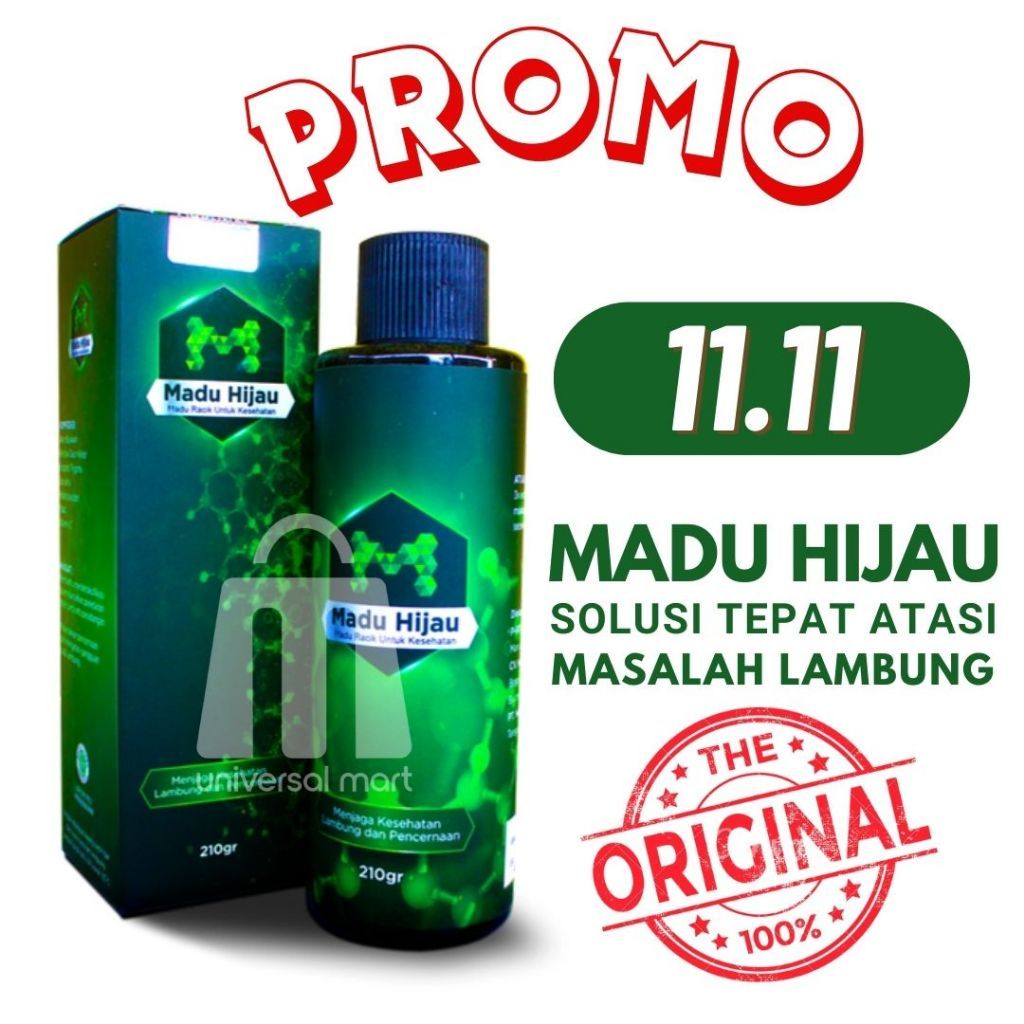 MADU HIJAU ASLI ASAM LAMBUNG MAAG KRONIS DAN GERD ORIGINAL 100%