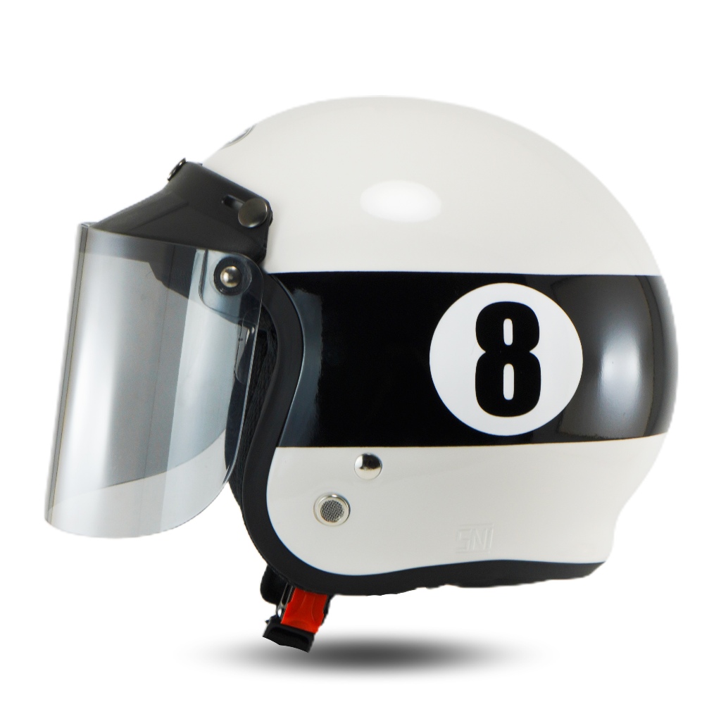 	 Helm Bogo Retro Dewasa SNI Pria Wanita	