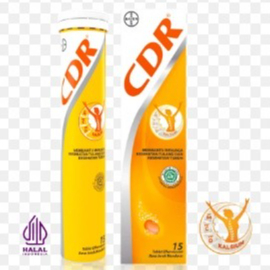 CDR KUNING Suplemen Makanan Tulang Gigi Kalsium Vitamin C 1000 mg 1 tube = 10 tab Effervescent Rasa 