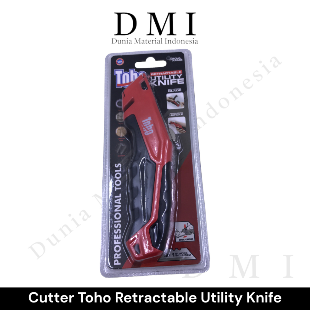 

Cutter TOHO Retractable Utility Knife | Pisau Serbaguna | Cuter Gipsum