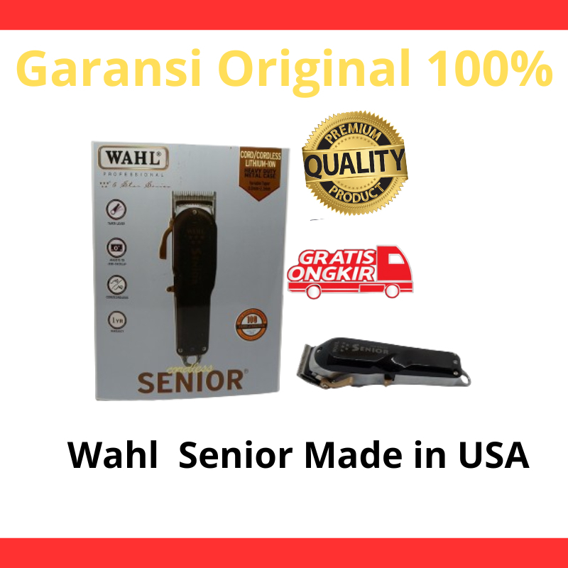 Best Seller-Clipper Wahl Senior Cordless Original 100% / ALAT CUKUR RAMBUT BARBERSHOP