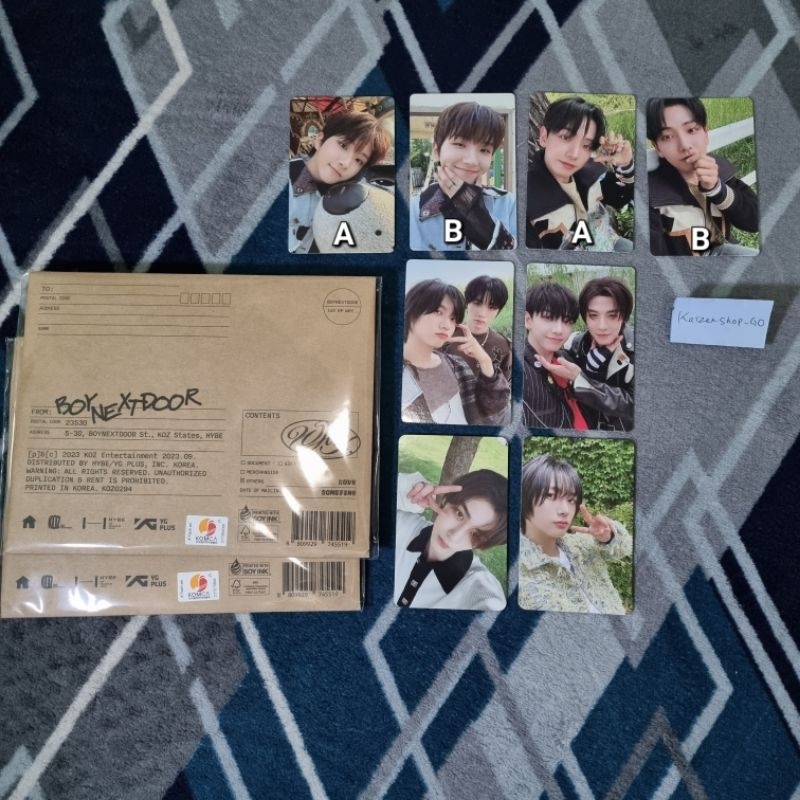 Album & Photocard Boynextdoor - Album Why.. Letter ver - Photocard Dazed & Moody ver - POB Kpopmerch