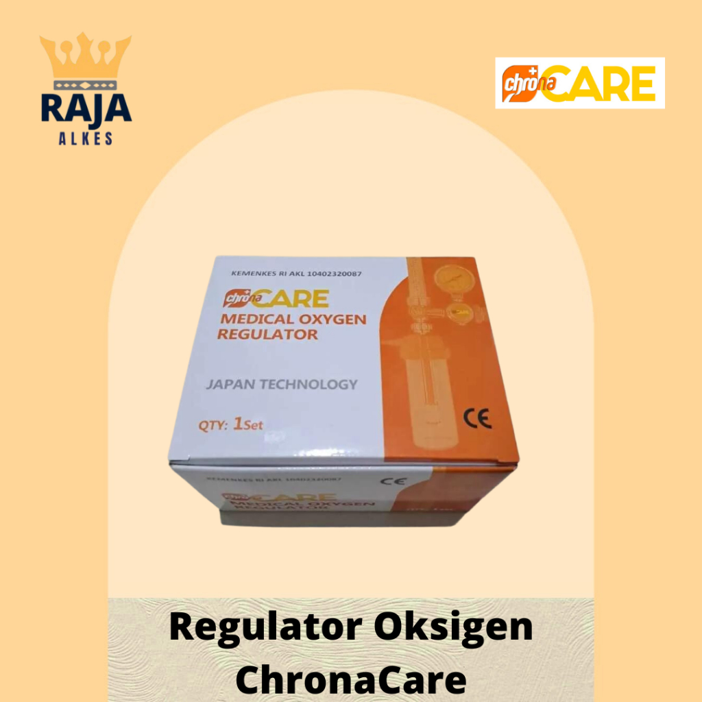 Oksigen Regulator ChronaCare Regulator Tabung Oksigen Medical Chrona Care Medical Regulator Oxygen