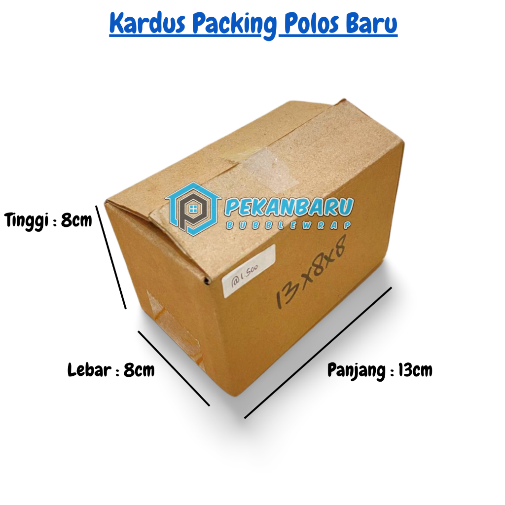 

Kardus Packing Baru Polos / Box / Kotak Ukuran 13x8x8cm