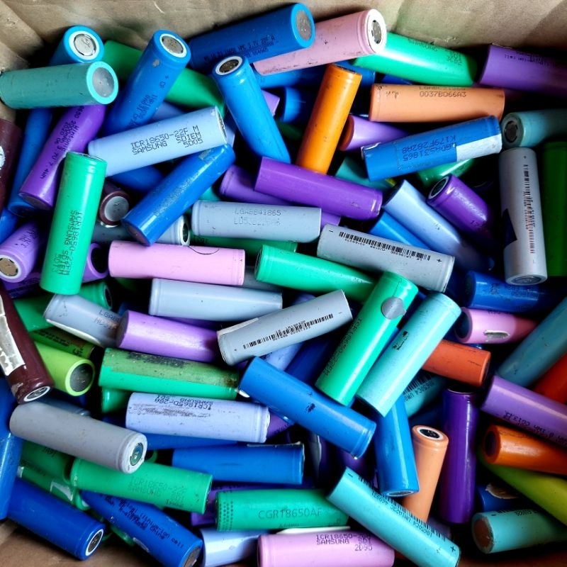 1kg Batre Baterai 18650 Bekas Laptop Mati, O Volt, Drop dll