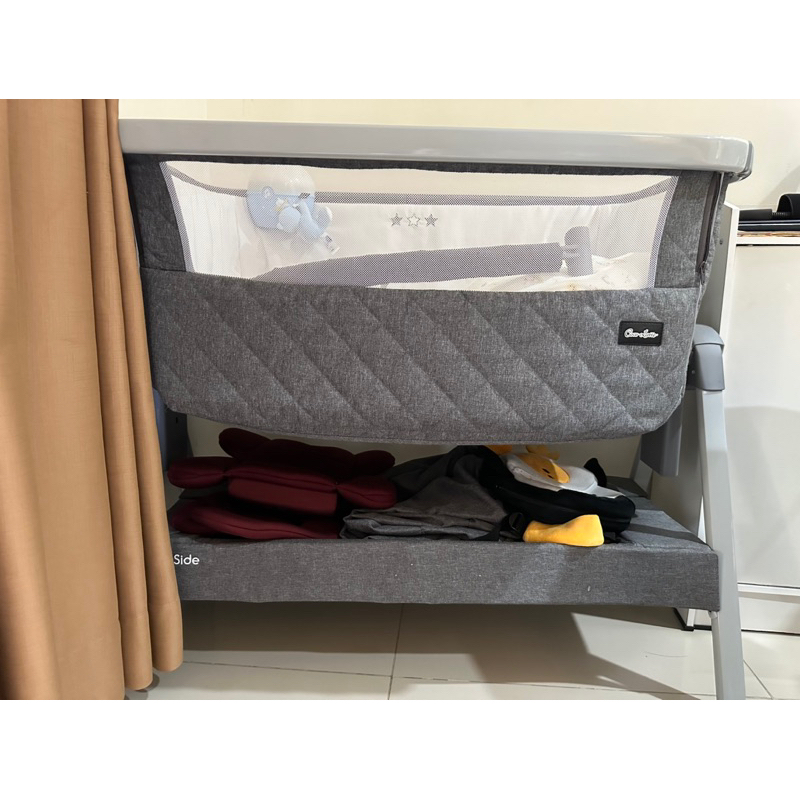 Cocolatte side by side baby crib baby box - grey