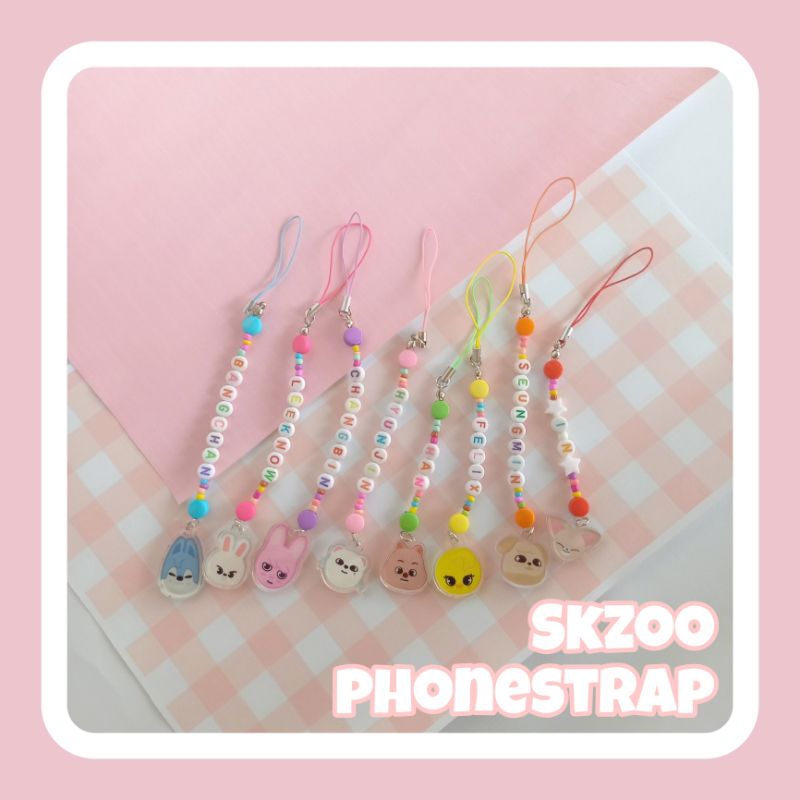 (bisa custom) SKZ NAME CHARM PHONESTRAP ACRYLIC