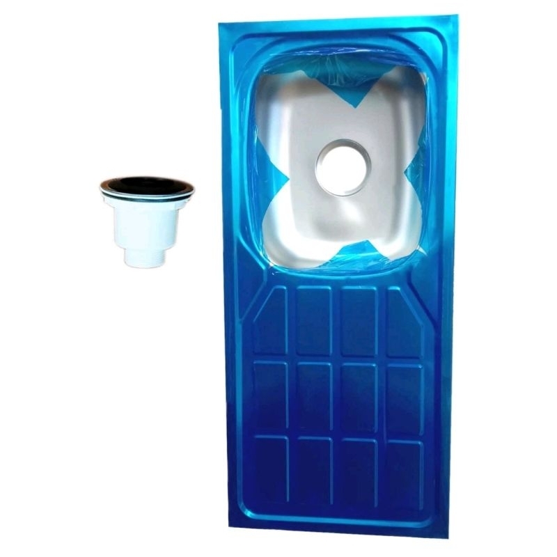 NEW Bak Cuci Piring Stainless Anti Karat Merk Metro Ukuran 96cm X 43cm X 1.4mm BCP Wastafel