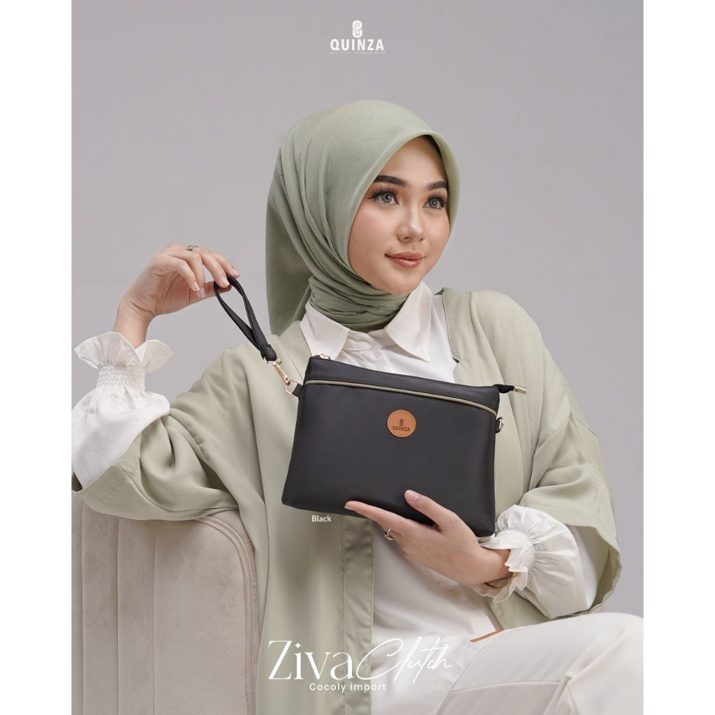 Tas Selempang Wanita Ziva Clutch by Quinza Cocoly Import Premium Galeri Arrafi Hijab Ejamas Store