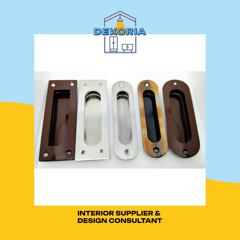 Handle Tanam Gagang Pintu Sliding Tarikan Tanam Sliding Lemari Laci Simple Minimalis Antik