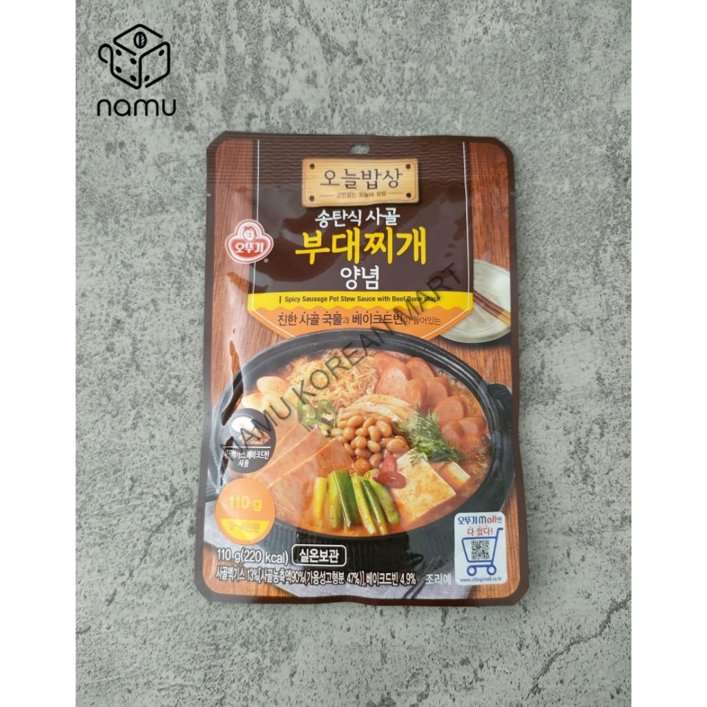 

Ottogi Spicy Sausage Pot Stew Sauce 110gr / Bugae Jjigae Saus / Saus Bumbu Pedas Sosis Dengan Iga Sapi / Saus Korea