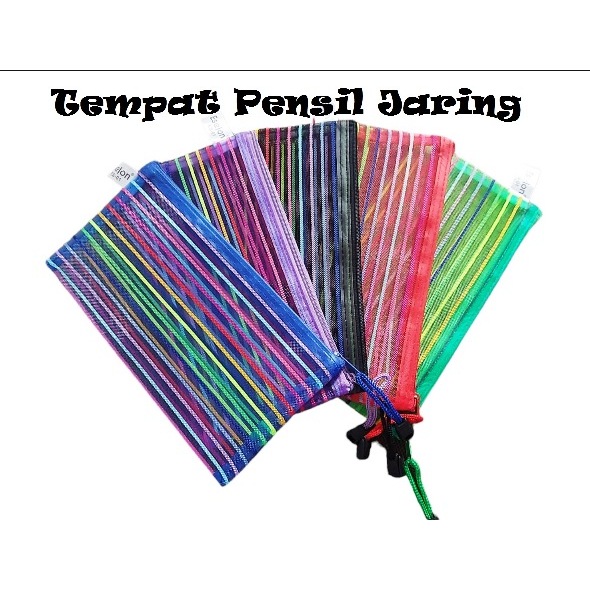 

Tempat Pensil Jaring A6/Pocket File Rainbow/Kantong File Rainbow