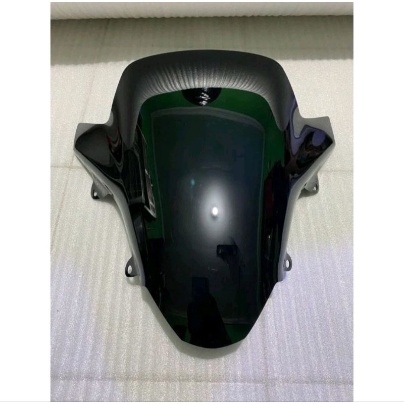 Visor PCX 160 Model Standar Hitam Pekat Tameng Kaca Depan Pcx 160 Hitam Model Standar Tebal 3 MM