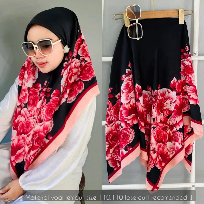 Hijab Segiempat Deenay KW Motif Zura
