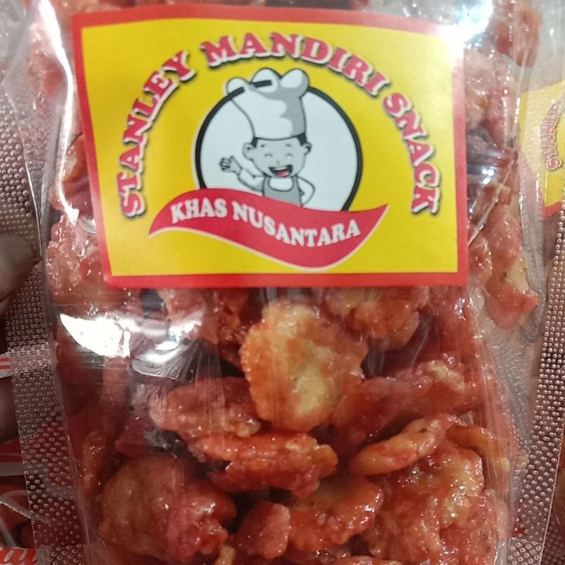 

emping meninjo pedas manis dan manis