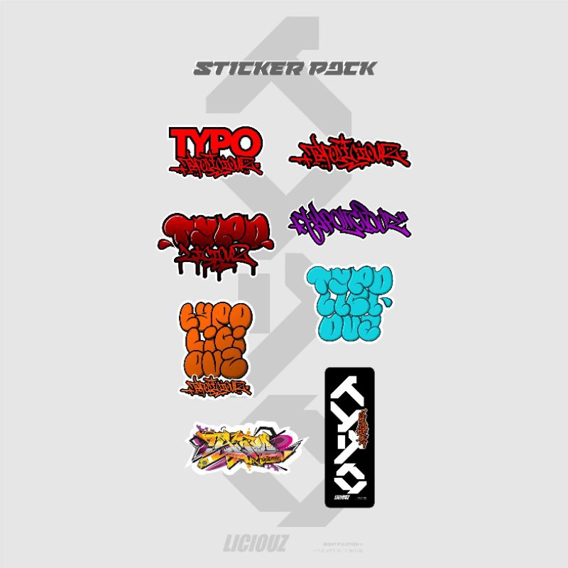 

Stiker Grafitti Typoliciouz