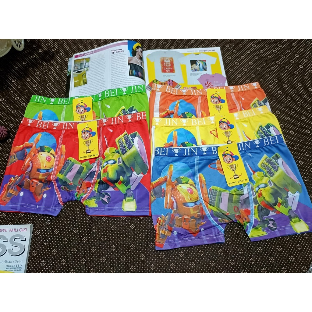 cd / celana dalam boxer anak cowok M-XL