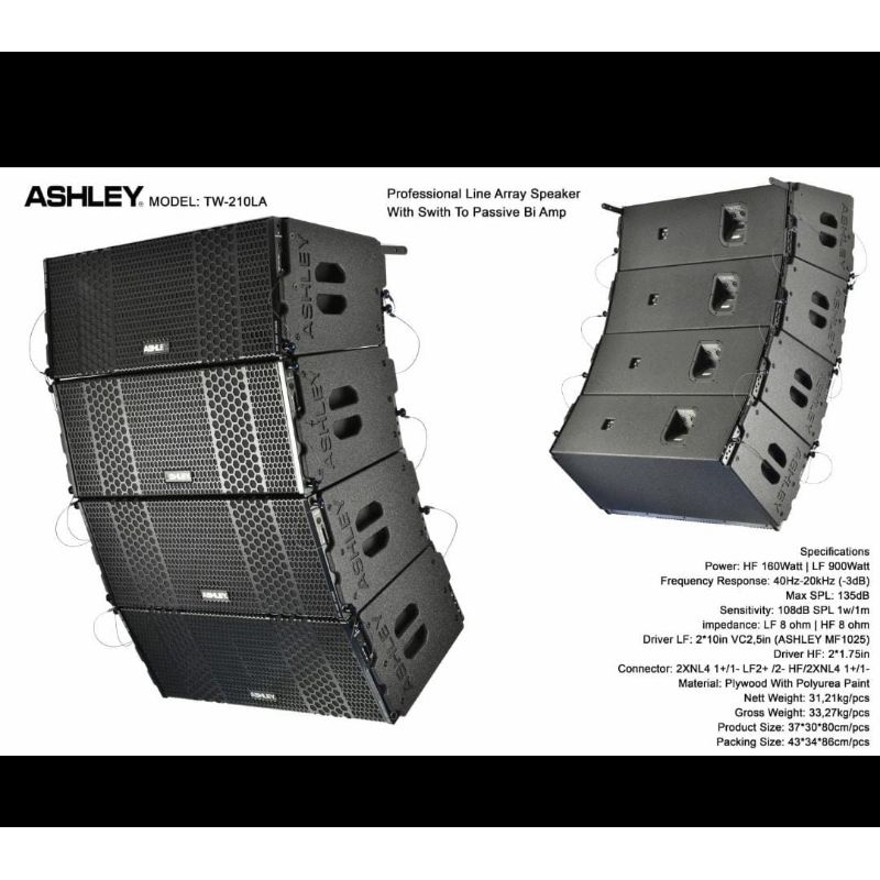 speaker line array Ashley tw210la
