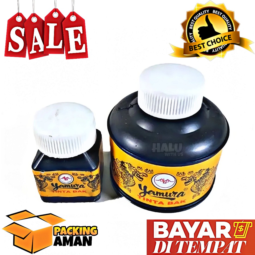 

(BISA COD) PROMO 1 Pcs Tinta Kaligrafi Cina / Tinta Bak Stempel Yamura / Tinta Gambar Naga Ukuran Kecil & Besar