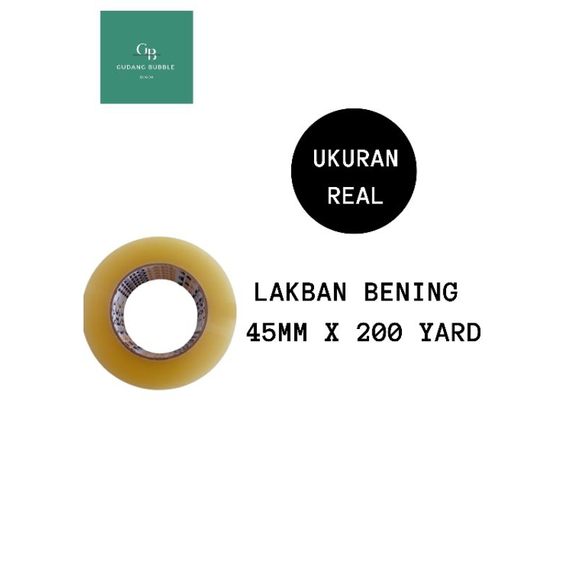 

LAKBAN BENING 45MM X 200YARD REAL