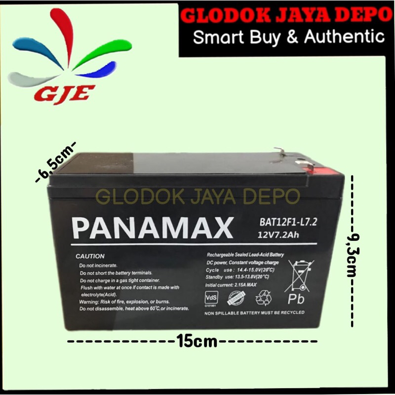 ACCU AKI KERING 12VOLT 7AH PANAMAX