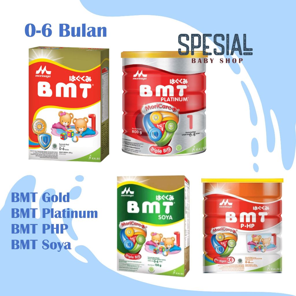 BMT SEMUA JENIS ADA DISINI GOLD REGULER PLATINUM PHP SOYA 800 GR 400GR / susu anak usia 0-6 bulan-Mo