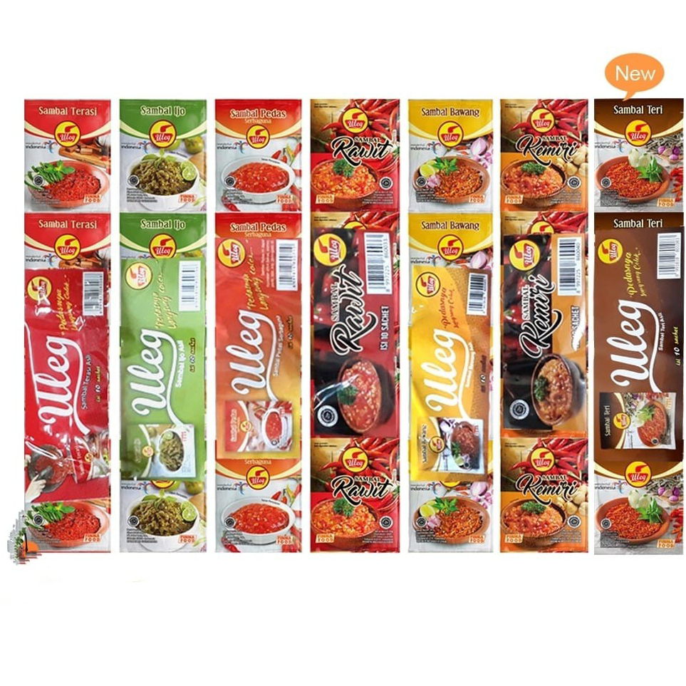 

Terlaris Finna Uleg Sambal Uleg Sambal Bamboe (10 Sachets) NEW STOCK BARU 100% HALAL MUI BPOM