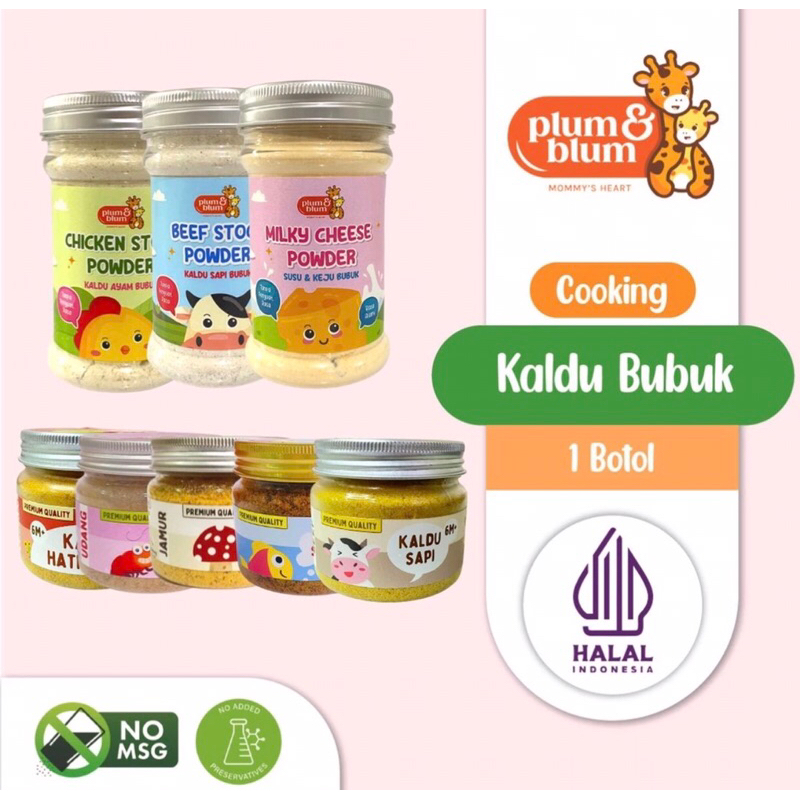

Plum & Blum Kaldu Mpasi Kaldu Sapi Kaldu Ayam Kaldu Jamur - 100 gram
