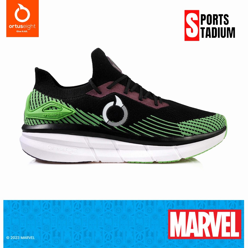 SEPATU RUNNING ORTUSEIGHT GAMMA X MARVEL GREEN RAGE