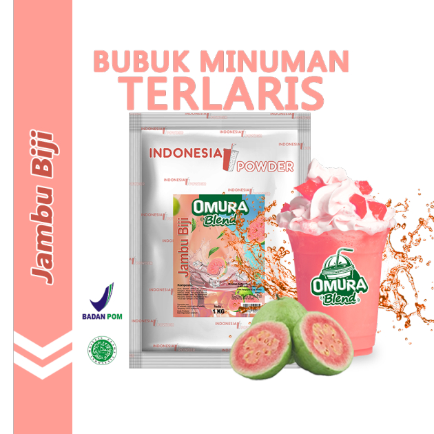 

OMURA Blend Bubuk Minuman Premium Rasa Jambu Biji / Guava Powder Drink 1 Kg Omura Blend