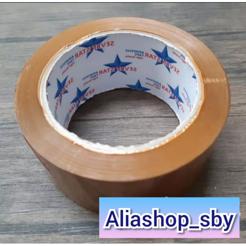 

LAKBAN COKLAT 2" (45mm X 90 yard) SEVEN STAR (LEBIH TEBAL & KUAT)..